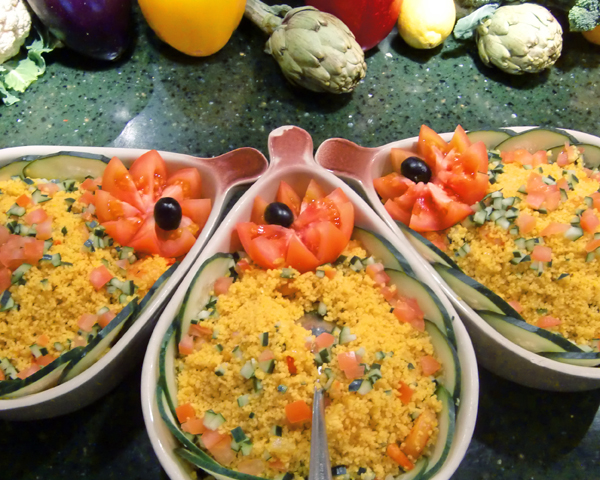 Frische Couscous-Salate für Buffet und Catering
